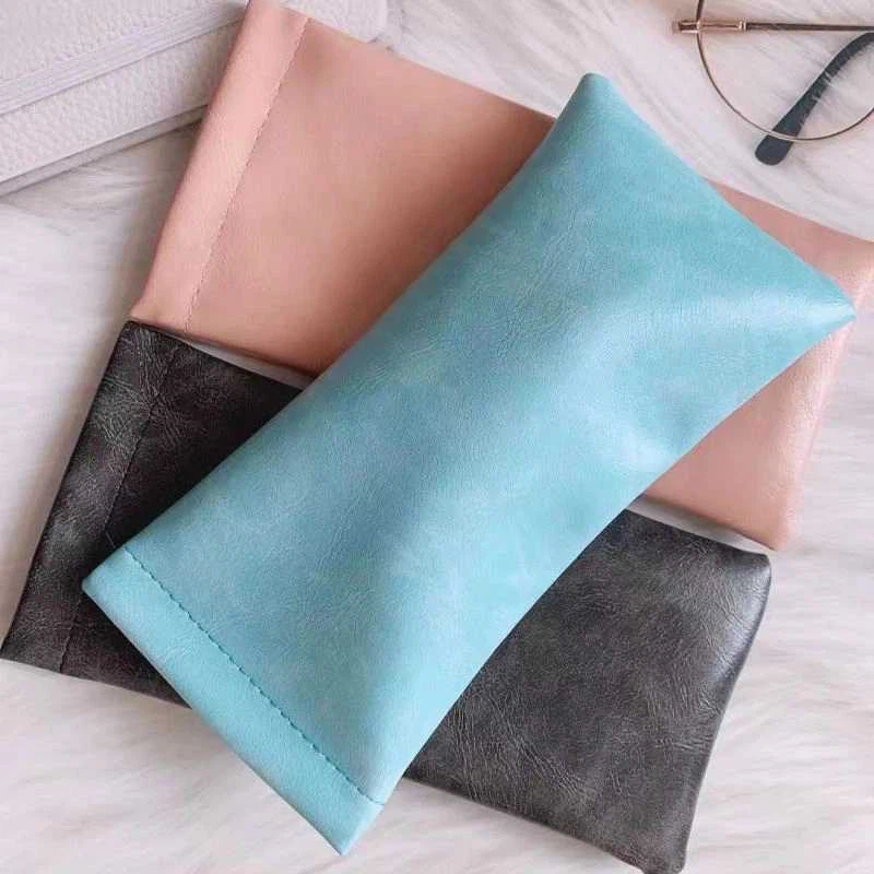 Pabrik Untuk Casing Kulit Kacamata Logo Khusus